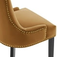 thumbnail image 5 of Marquis Performance Velvet Dining Chairs - Set of 2, Cognac, 5 of 7