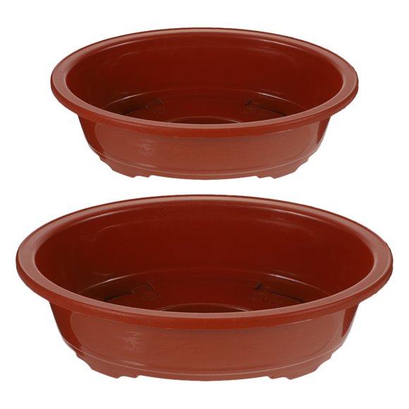 Phenofice 2PCS Plastic Succulents Planter Pot Oval For Urban Users Indoor Plants With Lightweight Design