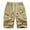 Khaki, variant on Men's Casual Cargo Shorts for Summer Stretch Twill Fabric Drawstring Waist Versatile Pockets Comfortable Fit Men's Athletic Work Shorts Mens Large Vacation