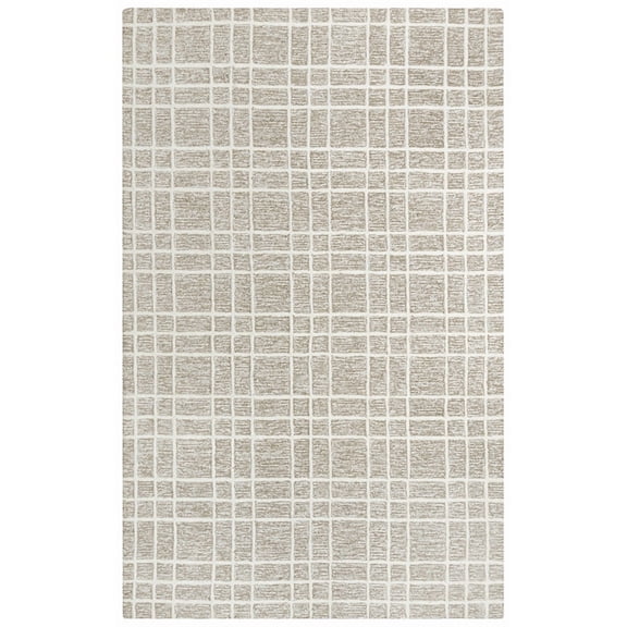 Alora Decor Lofton Brown 7'9"X9'9" Tufted Wool Rug
