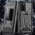 thumbnail image 5 of Cass Creations Case Compatible for Samsung Galaxy A03s, Holster Belt Clip Case Combo with Kickstand Shockproof Phone Cover - Black, 5 of 5