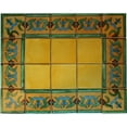 thumbnail image 2 of 2x2 Yellow Liz Flower Talavera Mexican Tile, Set of 36 pcs, 2 of 3