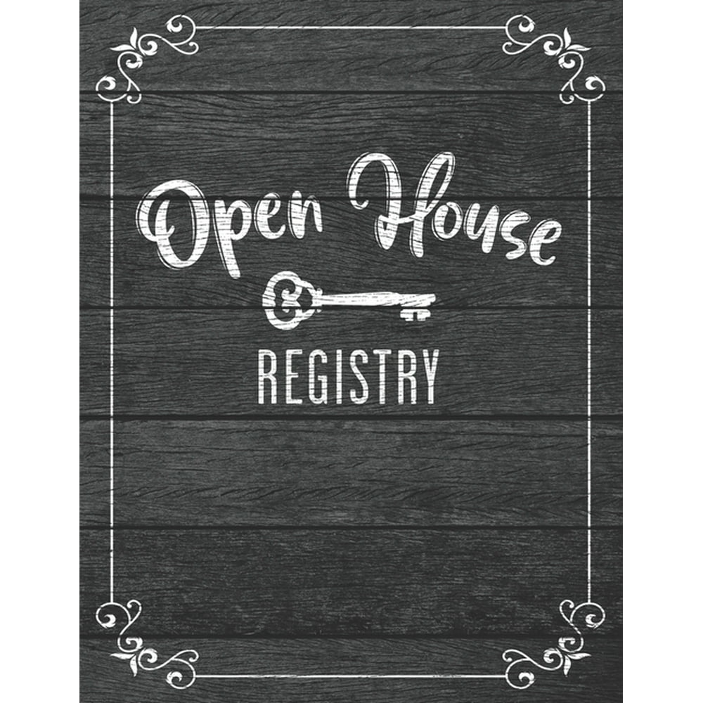 Open House Registry Guest Book Vintage Letter Size Open House Registry Up To 600 Unique