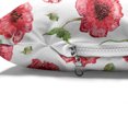 thumbnail image 4 of Poppy Flower Pet Bed, Arrangement of Elements Aquarelle Bloom Pattern Ornamental Composition, Resistant Pad for Dogs and Cats Cushion with Removable Cover, 24" x 39", Coral Green White, by Ambesonne, 4 of 4