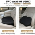 thumbnail image 2 of Cojín para asiento de coche NQ Cojín de espuma viscoelástica Alivio del dolor de espalda baja, 2 of 5
