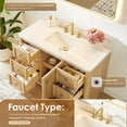 thumbnail image 4 of Altair-18 48"Single Bathroom Vanity in Brushed Oak,Grain White Engineered Stone Countertop, 4 of 19