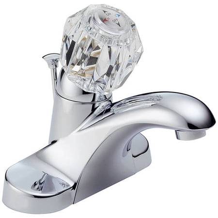 Delta Foundations Single Handle Centerset Bathroom Faucet In