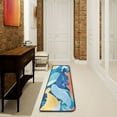 thumbnail image 6 of OREZI Hallway Runner Rug 2' X 6' Various Colors Whales Area Rug Non-Slip Entryway Carpet Soft Washable Door Mat Kitchen Bedroom Living Room, 6 of 7