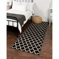 thumbnail image 1 of Unique Loom 3128617 2 ft. 7 in. x 13 ft. Philadelphia Trellis Runner Rug, Black, 1 of 2