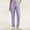 Purple, variant on SMihono Work Pants Women Dressy Casual Plus Size Wide Leg Cargo Khakis High Waist Straight Twill Chino Slacks Ankle Pants Brown XXL