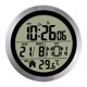 thumbnail image 2 of Reloj despertador digital para mesita de noche, reloj de pared redondo con pantalla de temperatura Marco de aluminio, 2 of 9