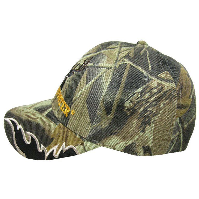 Fusion Tech Deer Hunter Camouflage Camo Bill Embroidered Redneck Hunting Cap Hat, adult Unisex, Size: One Size