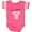 Football Pink and White, variant on Inktastic Aditi 1st Birthday Elephant Pink Cute Boys or Girls Baby Bodysuit