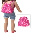thumbnail image 3 of Mochila portátil para muñecas de 18 pulgadas, minibolso de hombro, mochila escolar. Bolso Rosa Estrella, 3 of 9