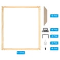 thumbnail image 3 of Uxcell Canvas Stretcher Bars Kit, 18x12 Inch Rectangle Solid Wood Frame for Paint, Prints, Oil Paintings, Wood Color, 3 of 5
