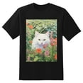 thumbnail image 2 of Plus Size Shirt for Women Black Tops for Women Oversized Short Sleeves Shirt for Women Cat T Shirt Crewneck Shirt for Women L, 2 of 5