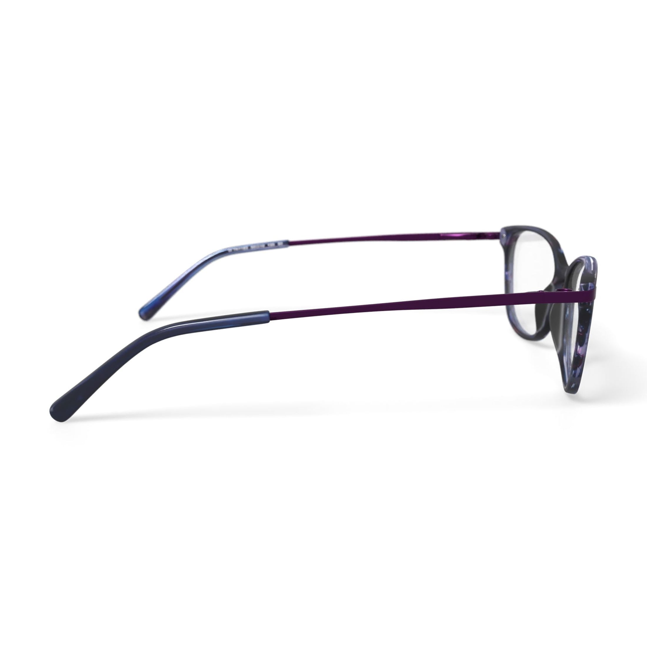 EasyClip Women's TK1183 Oval Prescription Eyeglasses with Case, Blue