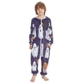 thumbnail image 2 of Vzayyk 4T-14Y Size Aviliable Cozy One-Piece Footless Sleeper Pajama Cute Ghosts, 2 of 8
