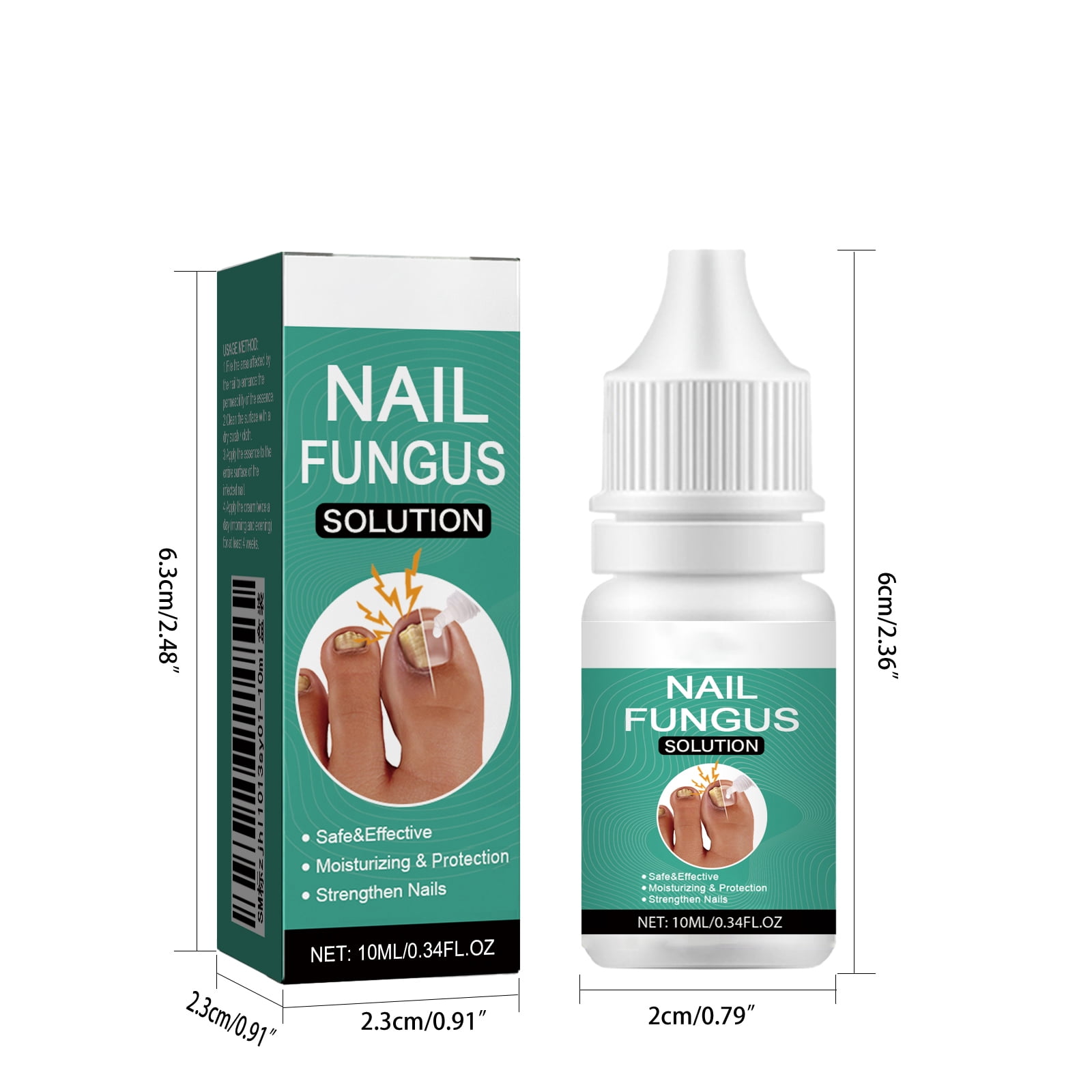 Alvantor Toenail Fungus Treatment for Damaged Nails, Moisturizing & Brightening Serum for Hands, Feet & Toenails, 0.34fl oz