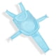 thumbnail image 2 of Cojín de almohada ajustable para bañera para recién nacidos Suave Cómodo de alta elasticidad Alfombra de baño para bebés Cuna de ducha de plástico en forma de cruz Azul claro Inevent BA000370-01, 2 of 7