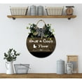 thumbnail image 5 of Have A Good Poop Front Door Sign Funny Wreaths Hanging Wooden Plaque Decoration Round Rustic Wood Farmhouse Porch Decor for Home Front Door Decor, 11 x 11 Inch, 5 of 5