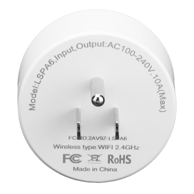 Prise WiFi, Prise US 10A Maximum 100-240V Anti-Humidité Prise Intelligente pour la Maison