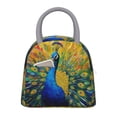 thumbnail image 1 of Fotbe Peacocks Bolsa de Almuerzo con Estampado, Lonchera Aislada, Contenedor de Comida Reutilizable Tipo Cooler a Prueba de Fugas, 1 of 6