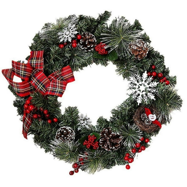 Christmas Decoration Snowflake Pine Cone Bow Simulation Christmas Partys Decoration Pendant