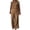 Khaki, variant on ZToonmas Women's 2 Piece Outfits Solid Sleeveless Cap Sleeve Top and Wide Leg Pants Set Casual Loose Two Piece Suit