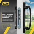 thumbnail image 5 of 8.5 Legacy Sliding Patio Glass Door Center Latch Handle Set Replacement - Sash Controls 2265 - Mortise Type, Fits 3-15/16 Screw Hole Spacing and Fits 1-1/4 to 2-1/4 Door Thickness, 5 of 9