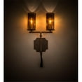 thumbnail image 1 of Meyda 197285 10 in. Piero 2 Light Wall Sconce - Mahogany Bronze, 1 of 1