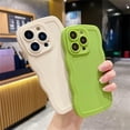 thumbnail image 4 of Case for Galaxy Note 20,Galaxy Note 20 Case,Solid Cute Curly Wave Frame Shape Shockproof Bumper Soft Silicone Protective Phone Case for Samsung Galaxy Note 20 5G,6.7 inch 2020 (White), 4 of 8