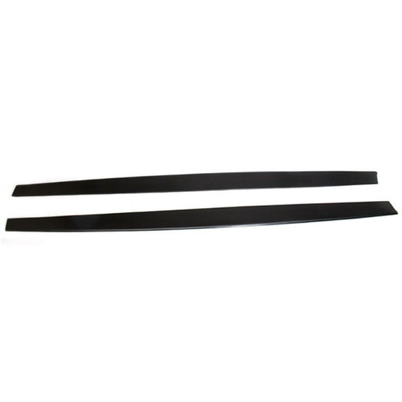 Ikon Motorsports Compatible with 80 x 5 Curve Designed Flat Bottom Line Side Skirt Extensions