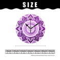 thumbnail image 2 of erolrail Rustic Wall Clock,Silent Non Ticking Wall Clocks for Living Room,Bedroom,Kitchen 12IN Mandala Galaxy Multicolor, 2 of 5