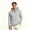 Gray, variant on ClodeEU Men's Quarter Zip Drawstring Hoodie with Pocket, Lightweight Fleece Half Zip Hooded Long Sleeve Sweatshirt, Size S-4XL