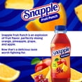 thumbnail image 5 of Snapple Fruit Punch Juice Drink, 16 fl oz, Bottle, 5 of 12