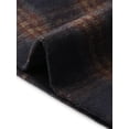 thumbnail image 5 of INSPIRE CHIC Women's Vintage Plaid Pea Coat Long Sleeve Stand Collar Belted Single Breasted S Red Blue, 5 of 6