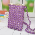 thumbnail image 2 of Bolsa Pequeña Para Mujeres Que Hace s De Cristal Hecho Acrílico Moldeado Herramienta Púrpura Gloria Fabricación de bolsos de Crossbody con cuentas, 2 of 6