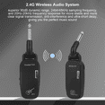 thumbnail image 4 of Système de Récepteur Émetteur de Guitare Sans Fil 2.4G Rechargeable Audio Portable TX et RX pour Guitare Électrique, 4 of 6