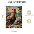 thumbnail image 2 of Nawypu Vintage Farmhouse Rooster Canvas Prints Wall Art Modern Pictures Artwork  Canvas Prints Tropical Beach Cocktail Bar Funny Rooster Chicken Wall Art for Living Room, 2 of 5