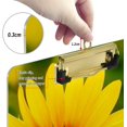 thumbnail image 4 of FMSHPON Sunflower Clipboard Hardboard Wood Nursing Clip Board and Pull for Standard A4 Letter 13x9 inches, 4 of 7