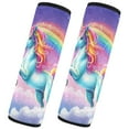 thumbnail image 2 of ALAZA Unicorn in Rainbow Sky Car Seat Belt Adjuster Neck Covers Shoulder Cushions Pads S, 2 of 8