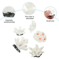 Homoyoyo 5Pcs White Coral Plant Aquarium Decor Resin Ornaments Fish Tank Decorations