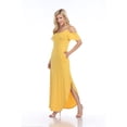 thumbnail image 1 of White Mark Women's Cold Shoulder Maxi Dress, 1 of 5