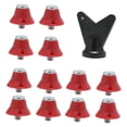 thumbnail image 4 of Quzzie 12-piece Set of Football Boot Spikes Made of Comfortable Nylon, Professional M5 Replacement Parts Including Wrench for Indoor And Outdoor Use Red, 4 of 8