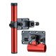 thumbnail image 2 of Accesorios de pesca Soporte de soporte Juego de 2 piezas Estante de bandeja de cebo duradero portátil Fácil de instalar Aleación de aluminio universal Rojo DYNWAVEMX Se adapta a sillas de pesca, 2 of 7