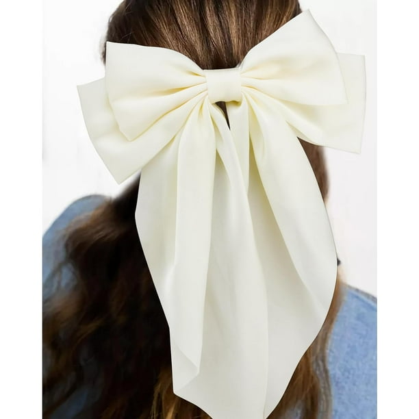 MILK X SODA SATIN PEARL RIBBON HAIR CLIP WHITE MILK X SODA SATIN PEARL RIBBON HAIR CLIP WHITE
