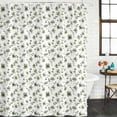 thumbnail image 3 of Sage Green Spring Floral Waterproof Fabric Shower Curtain,Summer Botanical Elegant Waterproof Fabric Shower Curtain for Bathroom Curtains Bathtubs Hotel Shower Curtains with 12 Hooks Stall 48x72in, 3 of 8
