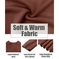 thumbnail image 2 of CASSIE LIZ Plus Size Sweaters 3X Long Sleeve Womens Sweatshirts Fall V Neck Brown Tops Fashion Knit Collar Shirts Loose Fit Lapel Pullovers Winter Casual Dressy 3XL 22W 24W, 2 of 3