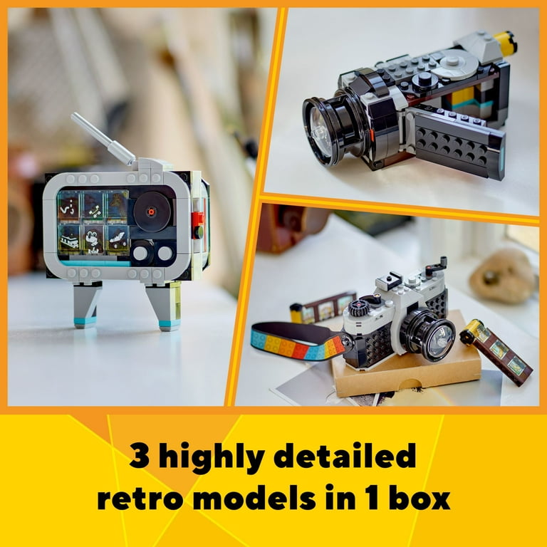 LEGO Creator 3 in 1 Retro Camera Toy, Interactive Discovery for